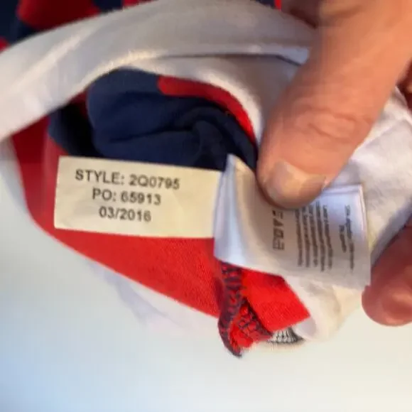 Vineyard Vines Red Blue Stripe Knit Shift Dress Women Small Nautical - Picture 8 of 12